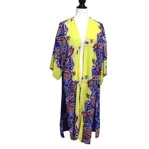 My‎ Story Boho Gypsy Open Front Kimono Duster M